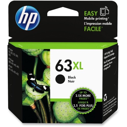 Hp F6U64AN#140 Toners & Ink Cartridges Hp 63xl Original Ink Cartridge - Single Pack - Inkjet - High Yield - 430 Pages - Black - 1 Each (f6u F6u64an140 818216978552