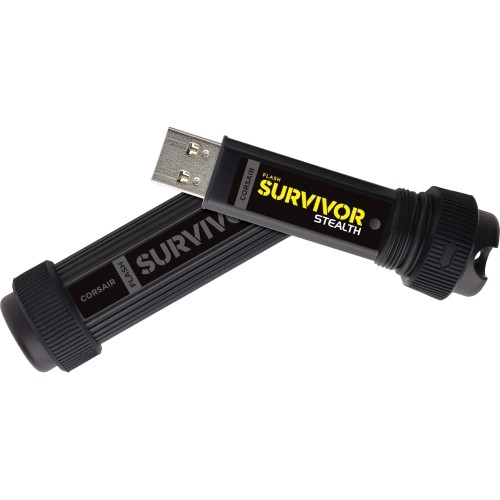 Corsair CMFSS3B-64GB Flash Drives Flash Survivor Stealth 64gb Usb 3.0 Flash Drive Cmfss3b64gb 818246152373