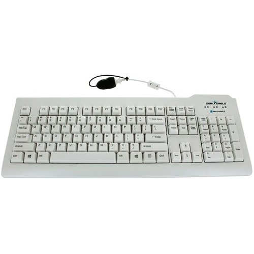 Seal Shield SSWKSV208HU Keyboards & Keypads Seal Shield Silver Seal Waterproof Keyboard - Sswksv208hu - Cable Connectivity - Usb Interface - 105 810491020612