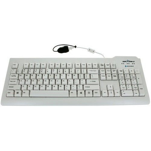 Seal Shield SSWKSV208SE Keyboards & Keypads Seal Shield Silver Seal Waterproof Keyboard - Sswksv208se - Cable Connectivity - Usb Interface - 105 810491020667