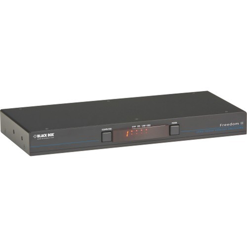 Black Box KV0004A-R2 KVM Switchboxes Black Box Km Switch With Glide And Switch Mouse Switching - 4 Computer(s) - 1 Local User(s) - 2 X Netw Kv0004ar2 642994734532