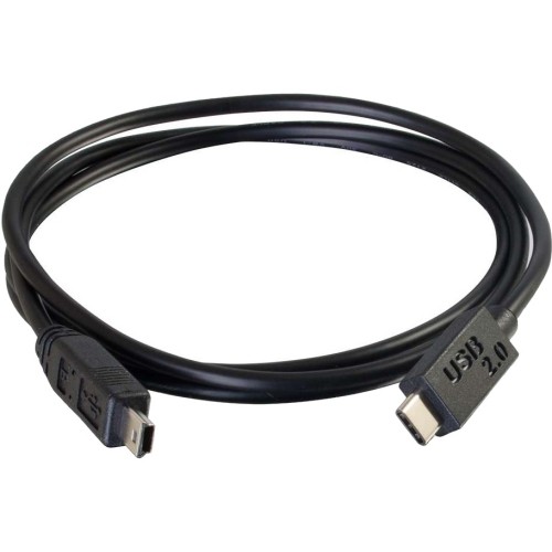 C2g 28856 Cables 10ft Usb 2.0 Usb-c To Usb-mini B Cable M/m - Black 997854109280