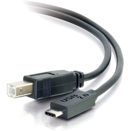 C2g 28861 Cables C2g 12ft Usb C To Usb B Cable - Usb C To B Cable - Usb 2.0 - 1a, 480mbps - Black - M/m - Usb For Pri 757120288619