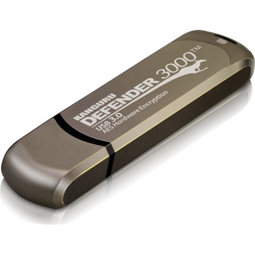 Istorage_kanguru KDF3000-16G Flash Drives Kanguru Defender3000 Fips 140-2 Certified Level 3, Superspeed Usb 3.0 Secure Flash Drive, 16g - Fips Kdf300016g 818238975607