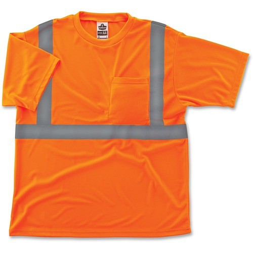 Ergodyne 21514 Clothing/Apparel Class 2 Reflective Orange T-shirt EGO21514 720476215141