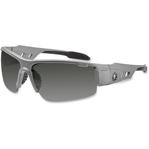 Ergodyne 52130 Uncategorized Skullerz Dagr Safety Glasses, Matte Gray Half Frame, Smoke Single Lens (52130) (ego52130) EGO52130 