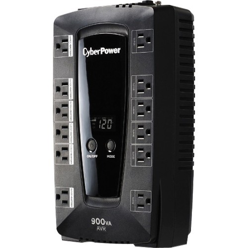 CyberPower AVRG900LCD UPS General Purpose Cyberpower Avrg900lcd Intelligent Lcd Ups Systems - 900va/480w, 120 Vac, Nema 5-15p, Compact, 12 Out 104394883680
