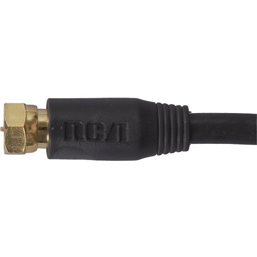 Rca VHB6111R Cables 100 Foot Digital Rg6 Coaxial Cable In Black Color 021565966228