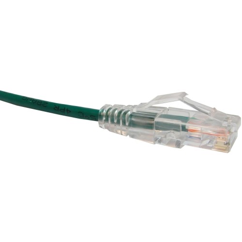 Unirise Cs6-09F-Grn 9Ft Cat6 Green Clearfit Slim Snagless 28Awg Patch Cable