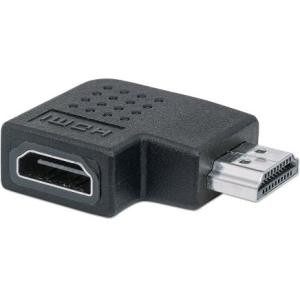 Manhattan 353489 Connector Adapters Manhattan Hdmi A Female To A Male, Left 90anddeg; Angle - 1 X 19-pin Hdmi (type A) Digital Audio/video 766623353489