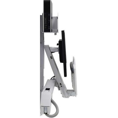 Ergotron 45-273-216 Mounting Kits Ergotron Styleview Wall Mount For Monitor, Cpu, Keyboard, Scanner, Mouse - White - 24" Screen Suppor 45273216 698833051698