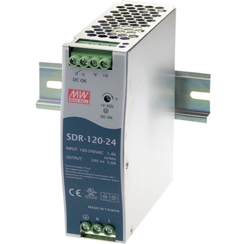B And B Smartworx SDR-120-24 Power Supplies B+b Smartworx 120w Single Output Industrial Din Rail With Pfc Function - Din Rail - 120 V Ac, 230 V  Sdr12024 689205967297
