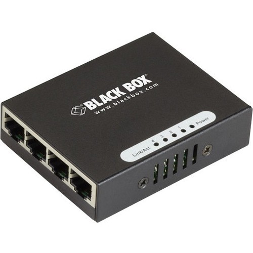 Black Box LGB304AE Switches & Bridges Black Box Usb-powered Gigabit 4-port Switch With Eu Power Supply - 4 Ports - Gigabit Ethernet - 10/1 035867519211