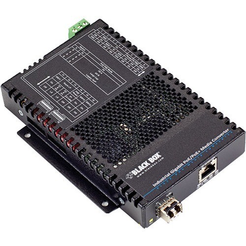 Black Box LGC5310A Transceivers/Media Converters Black Box Poe+ Industrial Gigabit Ethernet Media Converter, Sfp - Network (rj-45) - 1x Poe+ (rj-45)  