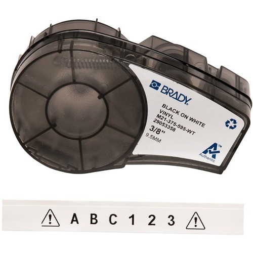 Brady People Id M21-375-595-WT Labels Brady Multipurpose Label - 3/8" Width X 21 Ft Length - Permanent Adhesive - Rectangle - Thermal Tran M21375595wt 695977770164