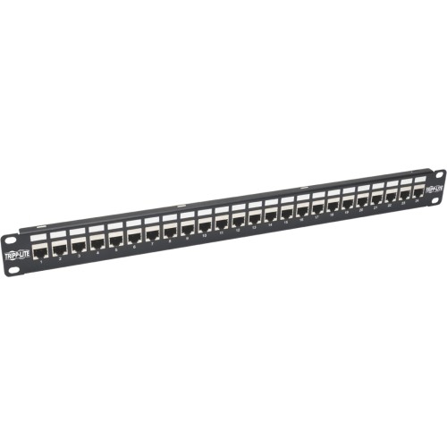 Eaton N254-024-SH-6A Patch Panels Eaton Tripp Lite Series 24-port 1u Rack-mount Stp Shielded Cat6a Feedthrough Patch Panel, Rj45 Ether N254024sh6a 993246951000