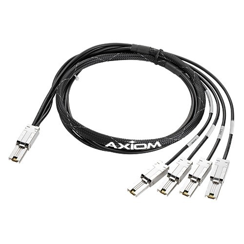 Axiom Memory AN976A-AX Cables Axiom Mini-sas To 4x1 Mini-sas Cable Hp Compatible 4m - An976a - 13.12 Ft Mini-sas/sas Data Transfer An976aax 740617036749