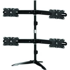 Amer Networks AMR4S32 Stands & Cabinets Amer Mounts Quad Monitor Stand Mount Supports Flat Panel Size Up To 32" Amr4s32 - Quad Monitor Stand 650177303475