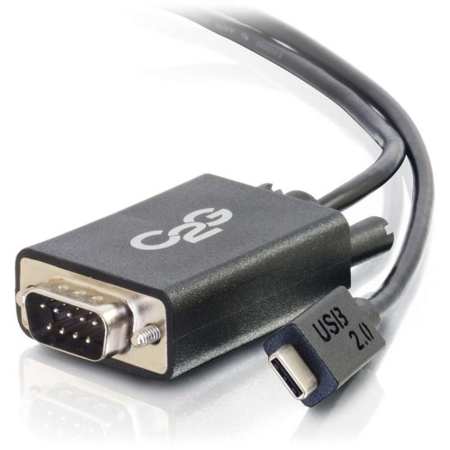 C2g 29470 Cables C2g Usb C To Db9 Serial Adapter Cable - Usb C 2.0 - M/m - Serial/usb For Modem - 28.75 Kb/s - 3.28 F 696552128899
