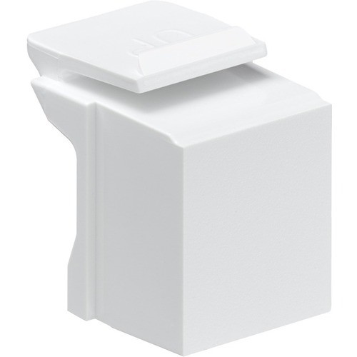 Leviton 41084-BW Connector/Cable Inserts Leviton Blank Quickport Insert, White (sold In Packs Of 10) - White (41084-bw) 41084bw 078477749333