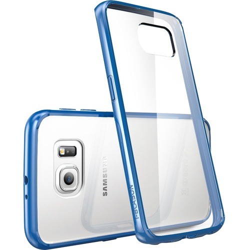 I-Blason S6E-HALO-BLUE Skins I-blason Galaxy S6 Edge Halo Scratch Resistant Hybrid Clear Case - For Smartphone - Clear, Blue - Sc S6ehaloblue 658551821881