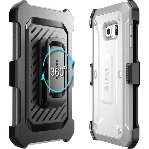 I-Blason S-S6E-UBP-WHGY Carrying Cases I-blason Unicorn Beetle Pro Carrying Case (holster) Smartphone - White, Gray - Impact Resistant, Sho Ss6eubpwhgy 658551821812