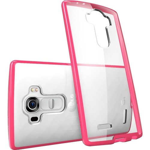 I-Blason LGG4-HALO-CLPN Skins I-blason Lg G4 Halo Scratch Resistant Hybrid Clear Case - For Smartphone - Clear, Pink - Scratch Res Lgg4haloclpn 658551822109