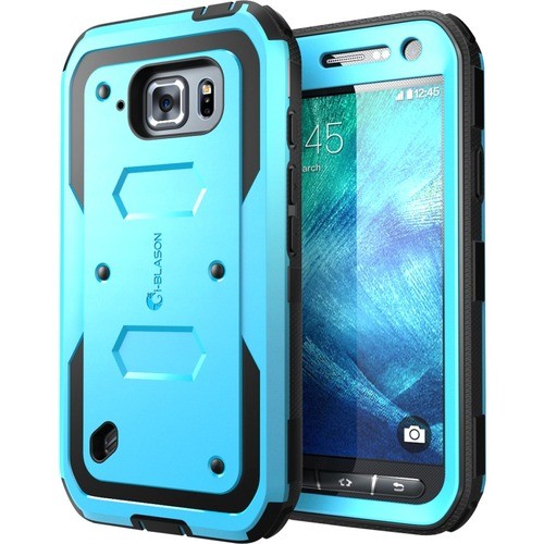 I-Blason S6ACT-AB-BLUE Skins I-blason Galaxy S6 Active Armorbox Dual Layer Full Body Protective Case - For Smartphone - Blue - Sh S6actabblue 658551822727