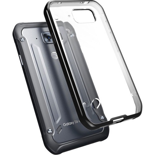 I-Blason S6ACT-HALO-BK Skins I-blason Galaxy S6 Active Halo Scratch Resistant Hybrid Clear Case - For Smartphone - Clear, Black - S6acthalobk 658551822826
