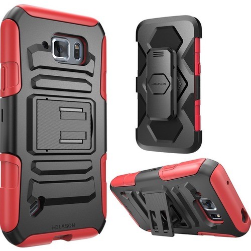 I-Blason S6ACT-PRIME-RED Carrying Cases I-blason Prime Carrying Case (holster) Smartphone - Red - Impact Resistant, Shock Resistant - Silico S6actprimered 658551822796