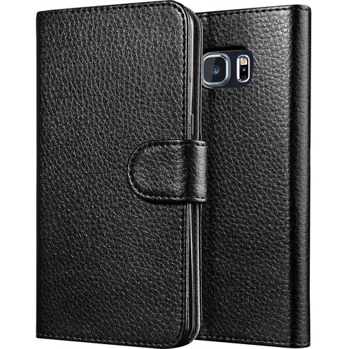 I-Blason S6EP-LB-BLACK Carrying Cases I-blason Carrying Case (wallet) Smartphone, Credit Card, Id Card - Black - Scratch Resistant - Synth S6eplbblack 658551825094
