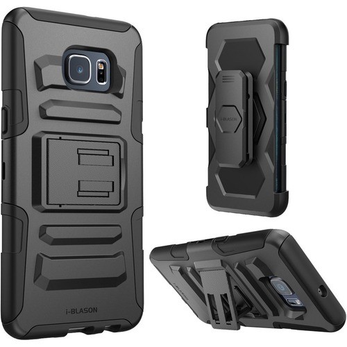I-Blason S6EP-PRIME-BK Carrying Cases I-blason Prime Carrying Case (holster) Smartphone - Black - Impact Resistant, Shock Resistant - Sili S6epprimebk 658551825056