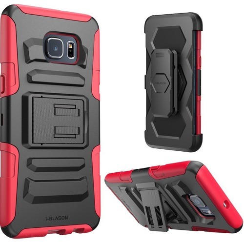 I-Blason S6EP-PRIME-RD Carrying Cases I-blason Prime Carrying Case (holster) Smartphone - Red - Impact Resistant, Shock Resistant - Silico S6epprimerd 658551825070