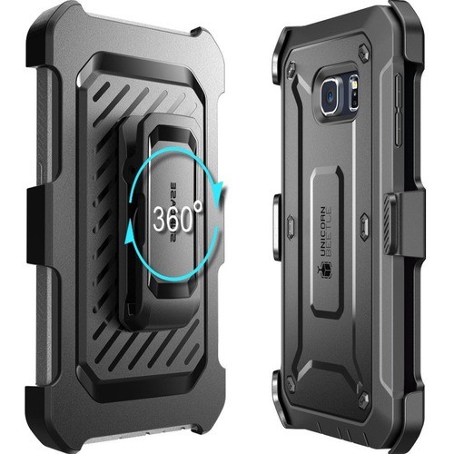 I-Blason S-S6EP-UBP-BK Carrying Cases I-blason Unicorn Beetle Pro Carrying Case (holster) Smartphone - Black - Shock Absorbing, Impact Res Ss6epubpbk 658551824905