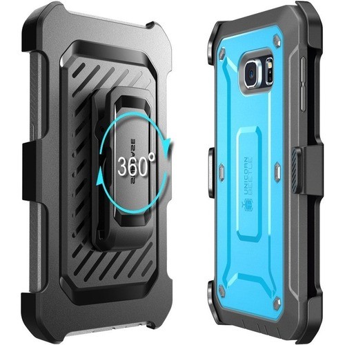 I-Blason S-S6EP-UBP-BLU Carrying Cases I-blason Unicorn Beetle Pro Carrying Case (holster) Smartphone - Black, Blue - Shock Absorbing, Impa Ss6epubpblu 658551824912