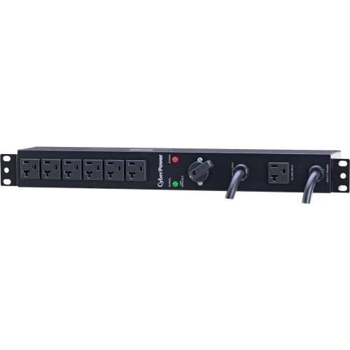 CyberPower MBP20A6 PDUs Cyberpower Mbp20a6 120 Vac 20a Maintenance Bypass Pdu - 6 Outlets, 6 Ft, 2 X Nema 5-20p, Horizontal, 649532615599