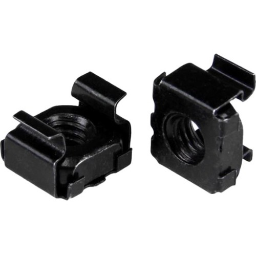 Startech CABCAGENUT6B Fasteners M6 Cage Nuts - 50 Pack, Black 065030862158