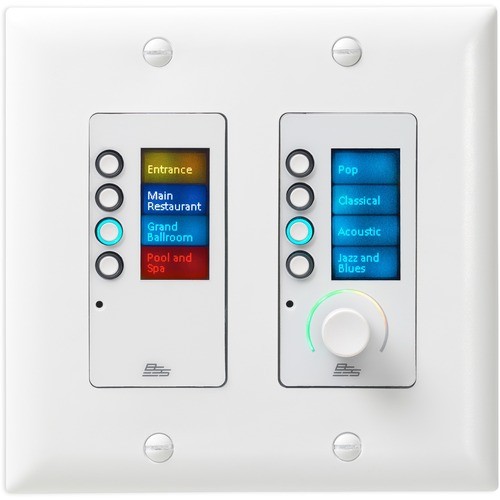 Harman Pro BSSEC8BV-WHT-M A/V Control Panels Bss Ethernet Controller With 8 Buttons And Volume Control - Wired (bssec8bv-wht-m) Bssec8bvwhtm 691991600913