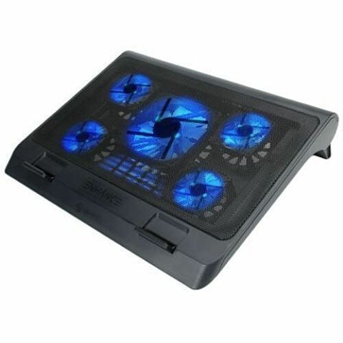 Accessory Power ENGXC10100BKEW Notebook Coolers Enhance Laptop Cooling Stand With 5 Led Cooling Fans And Dual Usb Ports - Blue - Upto 17" Screen Size  818204739882
