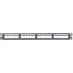 Panduit CPPL24M6BLY Patch Panels Panduit Cppl24m6bly Modular Patch Panel - 24 Port(s) - 1u High - Black - 19"/23" Wide - Rack-mountab 007498303682