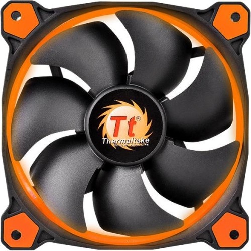 Thermaltake CL-F038-PL12OR-A Processor/Case Fans Thermaltake Riing 12 High Static Pressure Led Radiator Fan - 4.72" Maximum Fan Diameter - 303.7 Gal/ Clf038pl12ora 818216399401