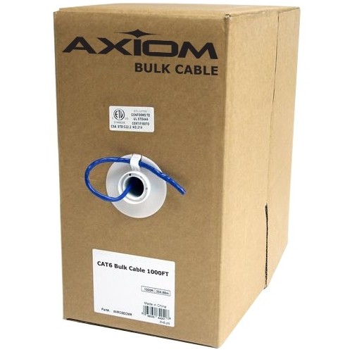 Axiom Memory C6BCS-G1000P-AX Cables Cat6 Plenum Bulk Cable Spool 1000ft (gray) C6bcsg1000pax 772040778040