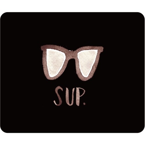 Centon Electronics OP-MPV1BM-ART-15 Wrist/Mouse Pads Otm Artist Prints Black Mouse Pad, Sup Dude - Sup Dude - Black - Rubber - Slip Resistant (op-mpv1bm- Opmpv1bmart15 731969577479