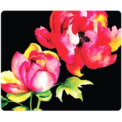 Centon Electronics OP-MPV1BM-FLR-04 Wrist/Mouse Pads Otm Floral Prints Black Mouse Pad, Brilliant Bloom - Brilliant Bloom - Black - Rubber - Slip Resista Opmpv1bmflr04 731969577523