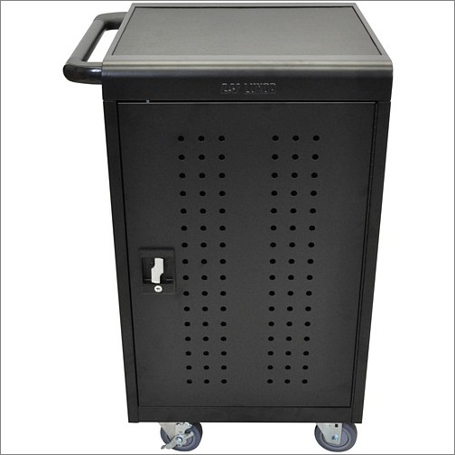 Solesource LLTM30-B-SS Carts & Dollies Luxor Lltm30-b - 30 Tablet/chromebook Computer Charging Cart - 3 Shelf - Push Handle Handle - 4 Cast Lltm30bss 