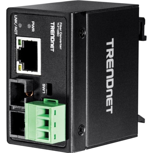 Trendnet TI-F10SC Transceivers/Media Converters Trendnet Hardened Industrial 100base-fx Multi-mode Sc Fiber Converter; (2km; 1.2 Miles); Ip40 Rated  Tif10sc 710931160451