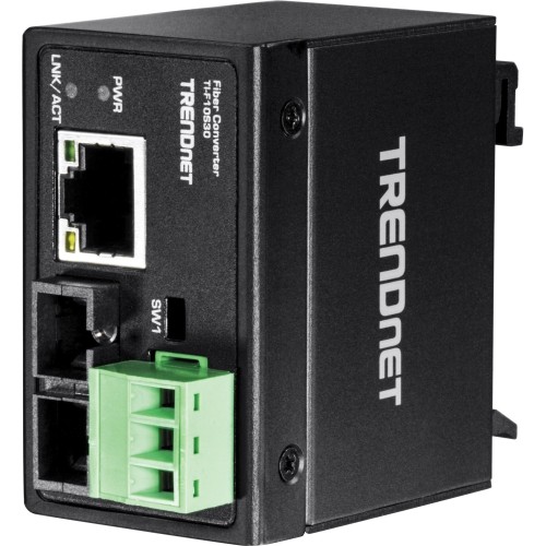 Trendnet TI-F10S30 Transceivers/Media Converters Trendnet Hardened Industrial 100base-fx Single-mode Sc Fiber Converter; (30 Km; 18.6 Miles); Ip40 Ra Tif10s30 710931160468