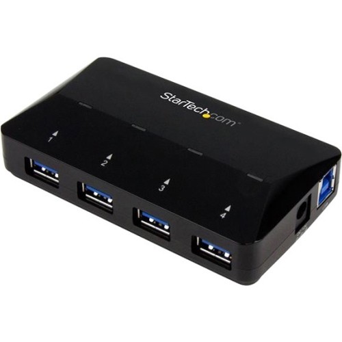 Startech ST53004U1C USB/Firewire Adapters 4-port Usb 3.0 Hub Plus Dedicated Charging Port - 1 X 2.4a Port 065030861700
