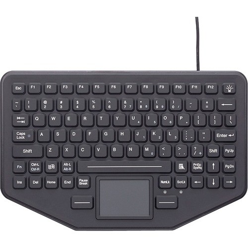 Gamber Johnson 7300-0032 Keyboards & Keypads Gamber-johnson Ikey Skinnyboard Keyboard - Touchpad - Industrial Silicon Rubber Keyswitch (7300-0032 73000032 041898989756