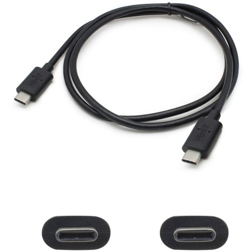Addon USBC32USBC1MB-5PK Cables Addon 5-pack Of 1m Usb 3.1 (c) Male To Male Black Cables - 100% Compatible And Guaranteed To Work (u Usbc32usbc1mb5pk 821455541197